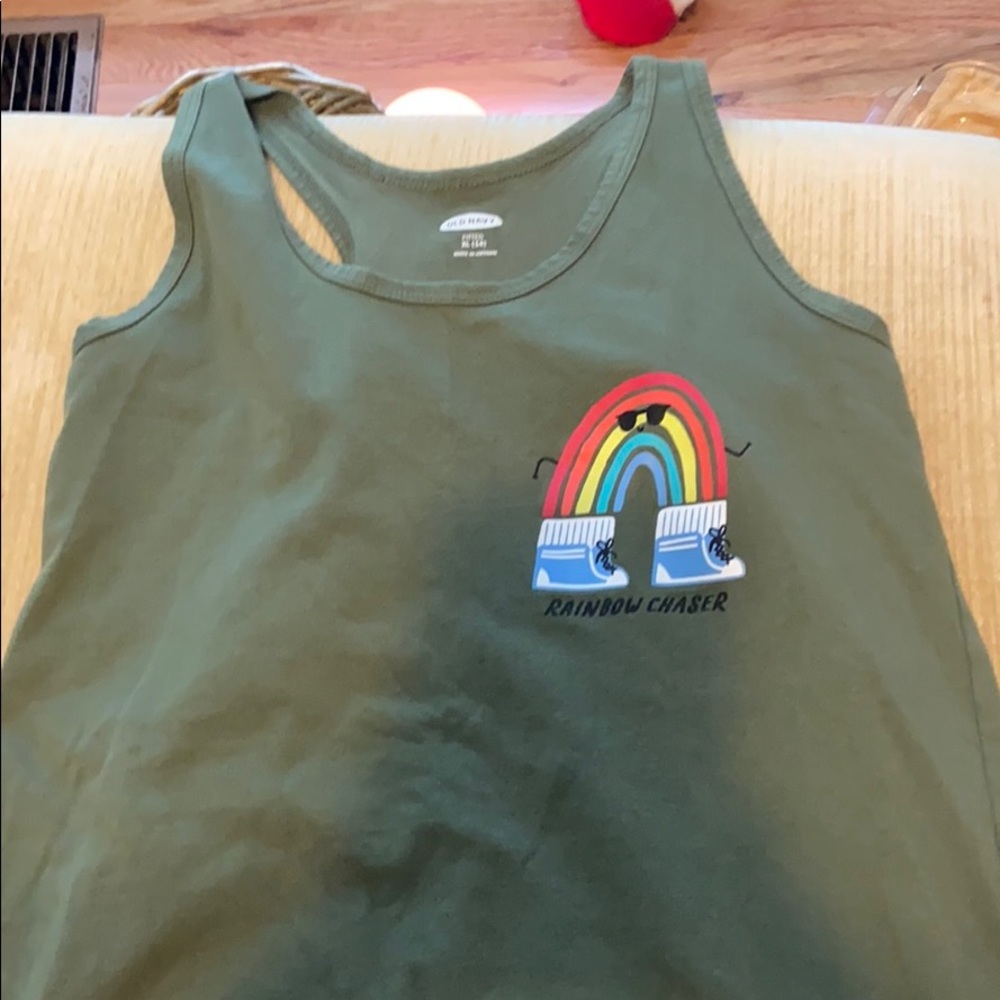 Old navy fitted tank top XL 14